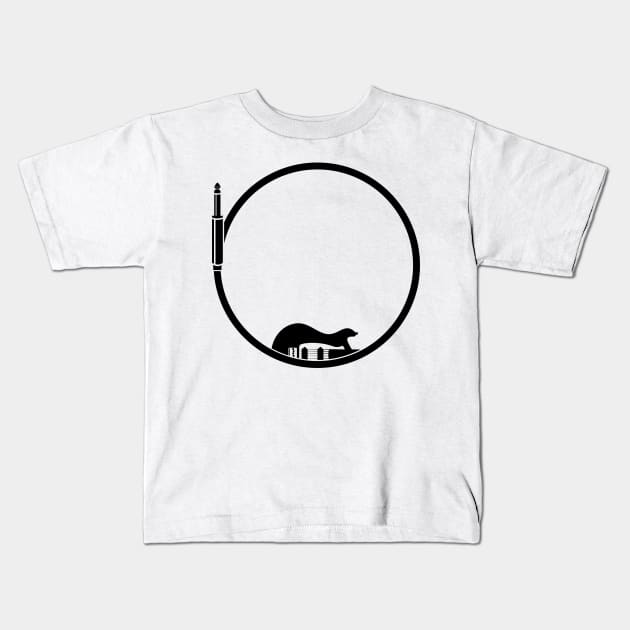 Minimalist guitar lead Kids T-Shirt by mailboxdisco